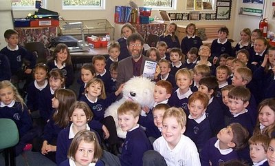 Image of Peter visiting West Pennard School, Glastonbury, Somerset
