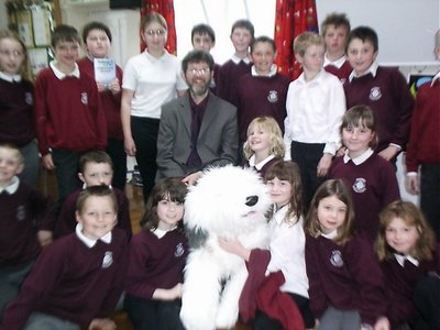 Image of Peter visiting Wookey Primary School, Wells, Somerset