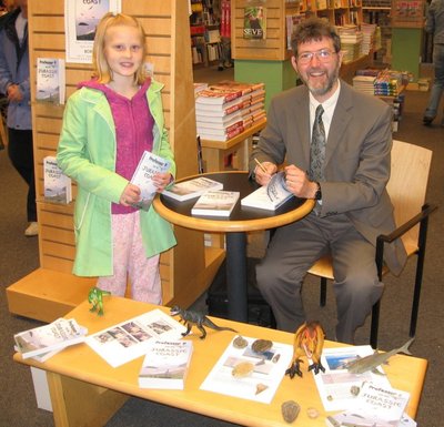 Image of Peter visiting Borders Books, York
