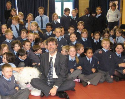 Image of Peter visiting Bethany Junior School, Bournemouth, Dorset