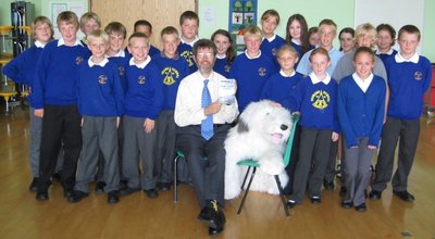 Image of Peter visiting Churchill Primary School, North Somerset