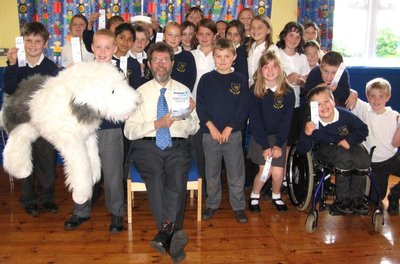 Image of Peter visiting Clyst St Mary Primary School, Exeter, Devon