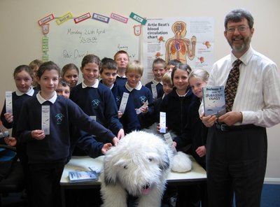 Image of Peter visiting Compton Dundon Primary School, Somerset