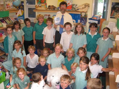 Image of Peter visiting Ilsington Primary School, Devon