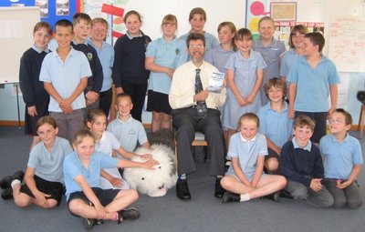 Image of Peter visiting St Mary's Primary School, Timsbury, Bath