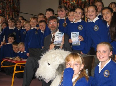 Image of Peter visiting Uphill Community Primary School, Weston-super-Mare, North Somerset