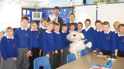 Image of Peter visiting Ashcott Primary School, Somerset