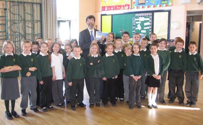 Image of Peter visiting Martock Primary School, Somerset