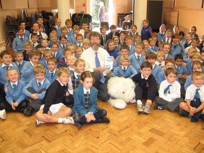 Image of Peter visiting Trinity School, Teignmouth, Devon