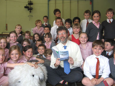 Image of Peter visiting Oakhyrst Grange School, Surrey
